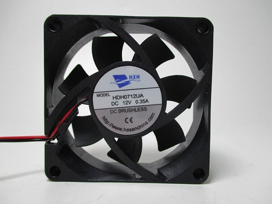new 1 PCS For HXH Fan HDH0712UA DC12V 0.35A 7025 7CM 2 wire cooling fan - HXH