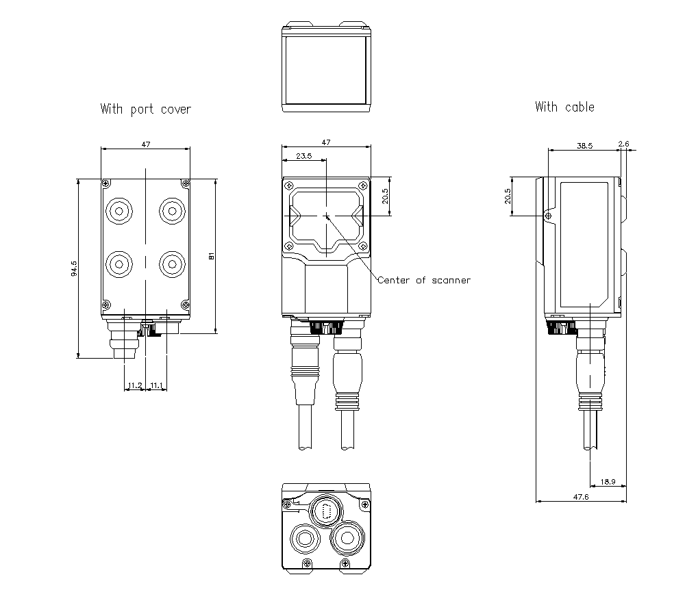 KEYENCE SR-1000W Barcode QR Code Scanner with Box - KEYENCE