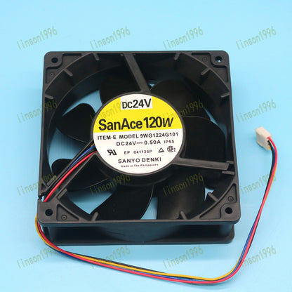 1PC Sanyo Cooling Fan 9WG1224G101 San Ace120W 24V 0.50A - SANYO