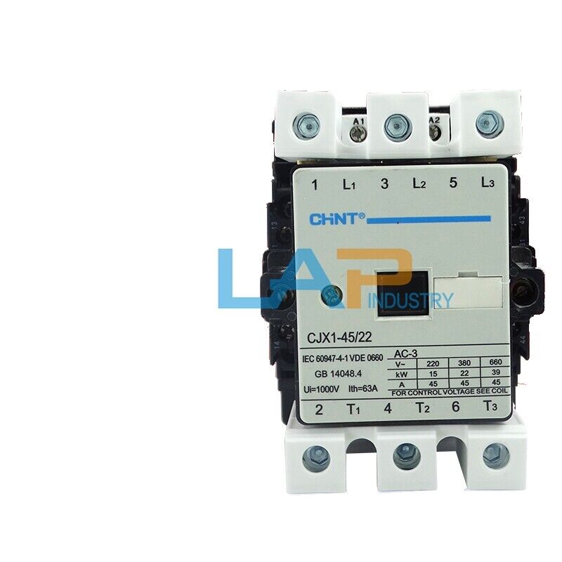 New 1PCS CHNT AC Contactor CJX1-45/22 220V - UNSPECIFIED