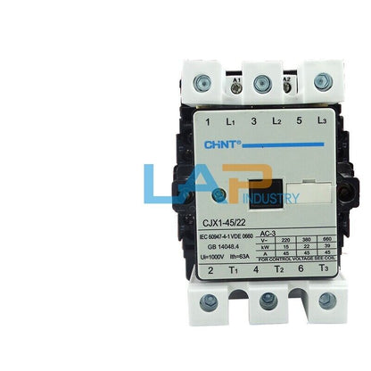 New 1PCS CHNT AC Contactor CJX1-45/22 220V - UNSPECIFIED