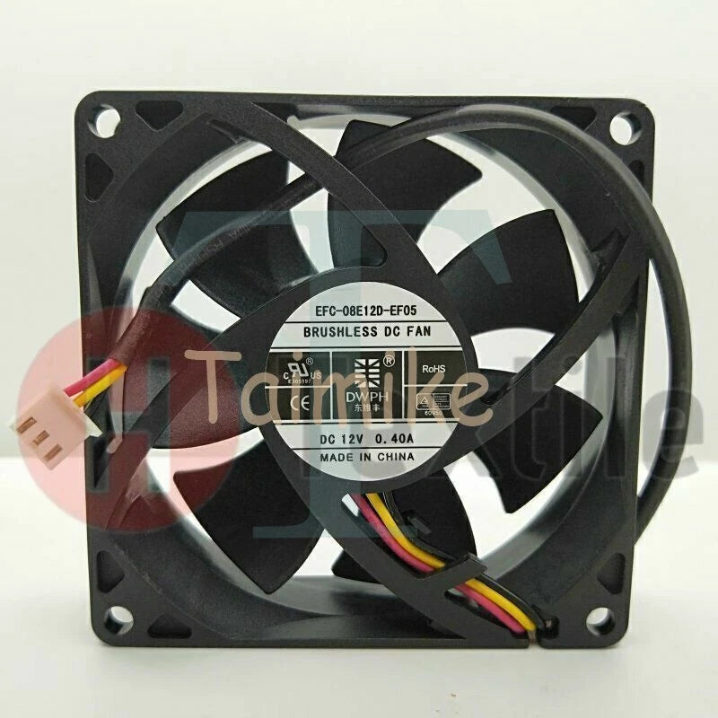 1pcs DWPH EFC-08E12D-EF05 8025 12V 0.40A 8CM 3-Wire Switch Cooling Fan
