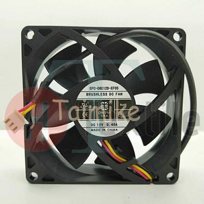 1pcs DWPH EFC-08E12D-EF05 8025 12V 0.40A 8CM 3-Wire Switch Cooling Fan