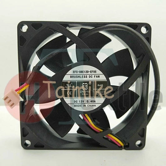 1pcs DWPH EFC-08E12D-EF05 8025 12V 0.40A 8CM 3-Wire Switch Cooling Fan