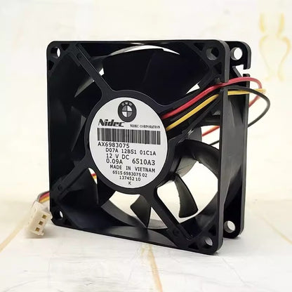 Nidec D07A-12BS1-01C1A 7025 DC12V 0.09A 7CM 3-Pin Silent CPU Cooling Fan