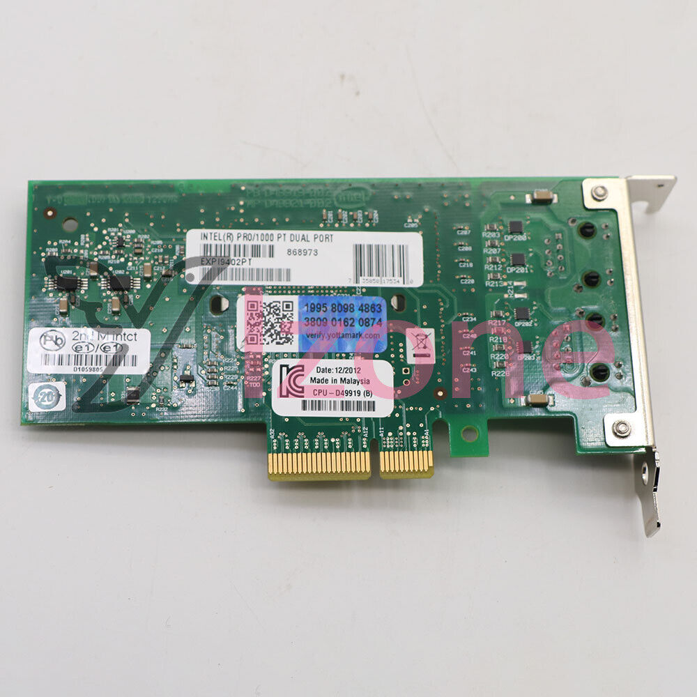Intel EXPI9402PTBLK Dual-Port Network Card 82571GB~ - INTEL