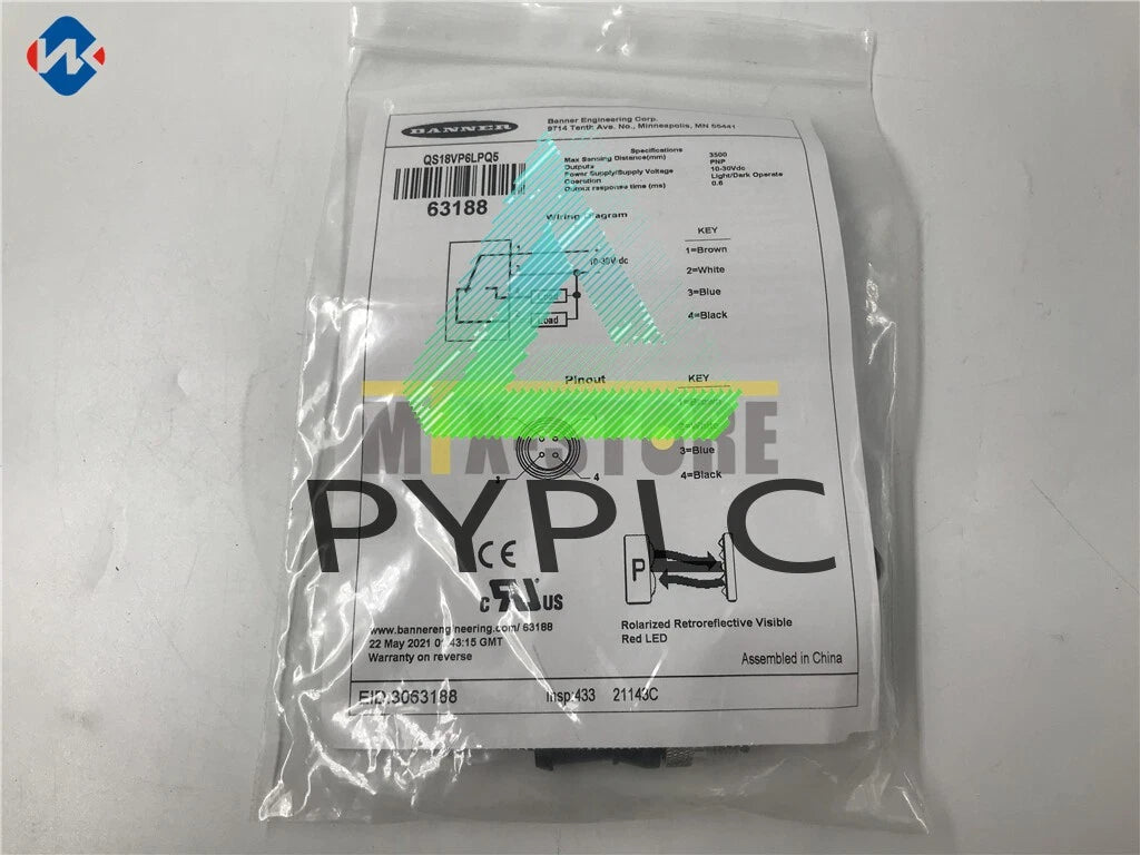 1pcs BANNER Photoelectric Switch Sensor QS18VP6LPQ5