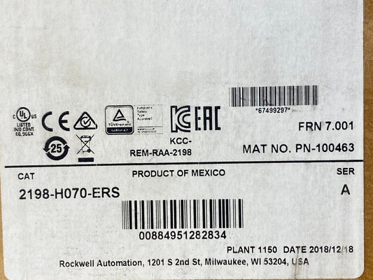 1PC New Product AB 2198-H070-ERS Kinetix 5500 Servo Drive - KINETIC
