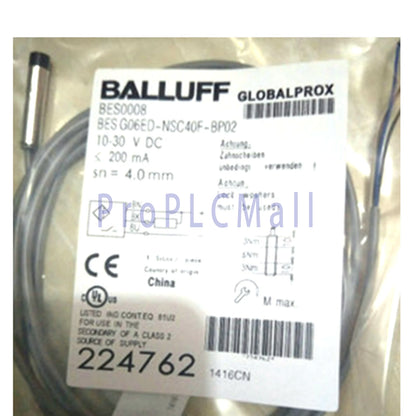 BALLUFF BES G06ED-NSC40F-BP02（BES0008）Inductive Standard Sensors NPN 1PCS