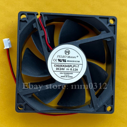 PELKO Motors C8025X24SPLP1-7 24V 0.12A 8CM 8025 inverter cooling fan