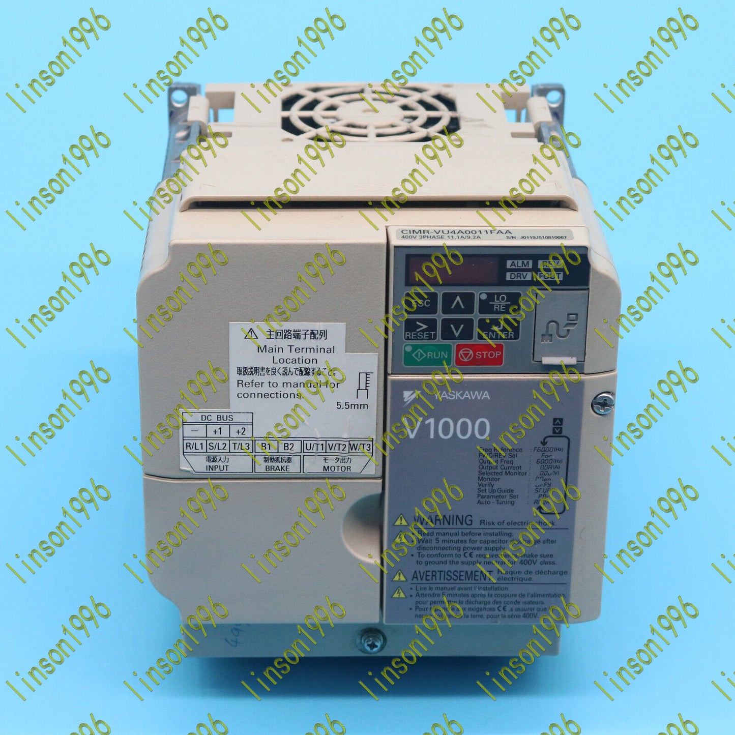 Yaskawa CIMR-VU4A0011FAA V1000 7.5HP 380-480V 11A Tested - YASKAWA