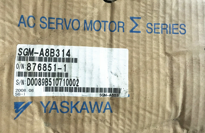 1PC YASKAWA AC SERVO MOTOR SGM-A8B314