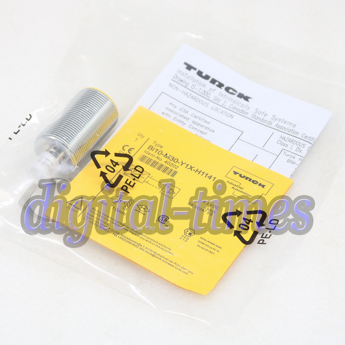 Turck Inductive Sensor Bi10-M30-Y1X-H1141 - TURCK