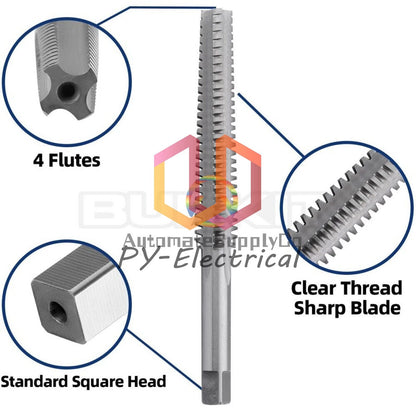 ACME 3/8"-8 Trapezoidal Tap Right Hand, HSS 3/8 x 8 Trapezoidal Thread Tap