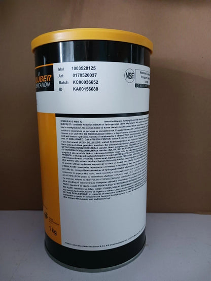 KLUBER Lubrication Staburags NBU 12 Grease 1kg ( 35.3 OZ) free ship
