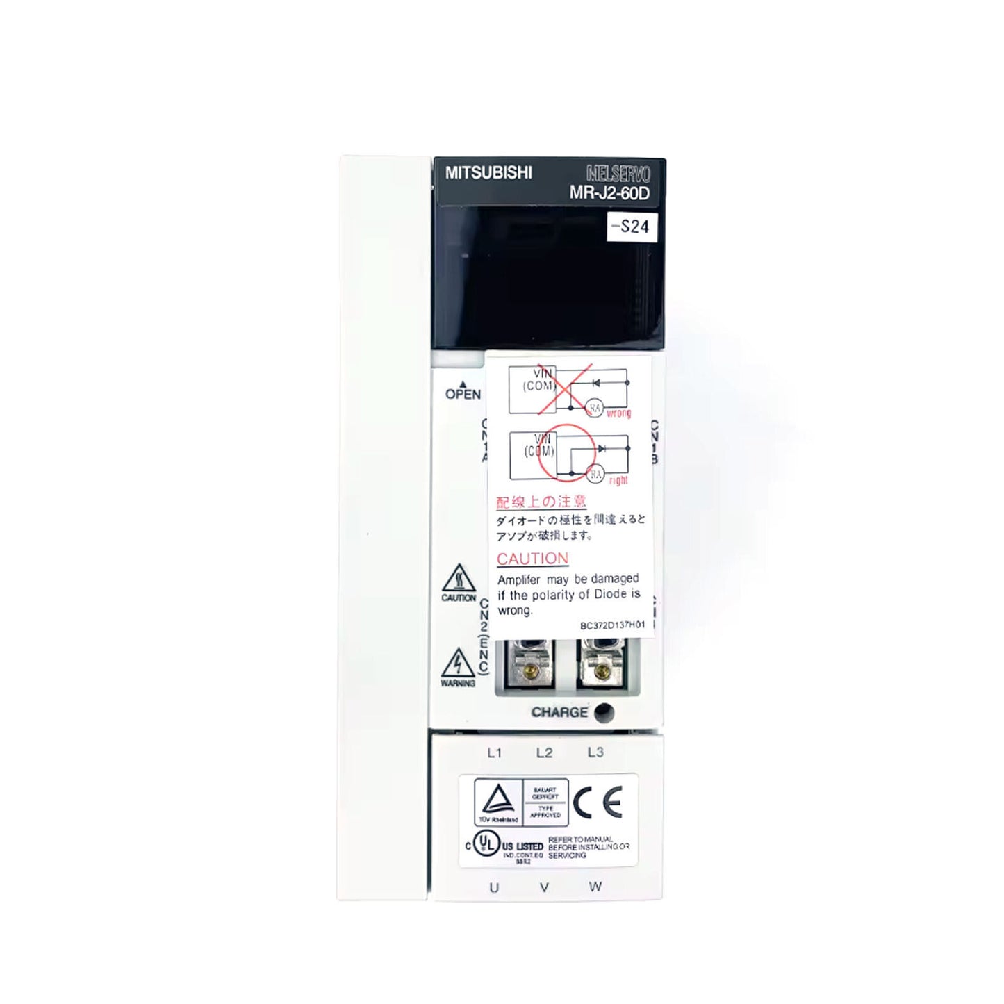 1PC Mitsubishi MR-J2-60D-S24 Servo Drive - MITSUBISHI