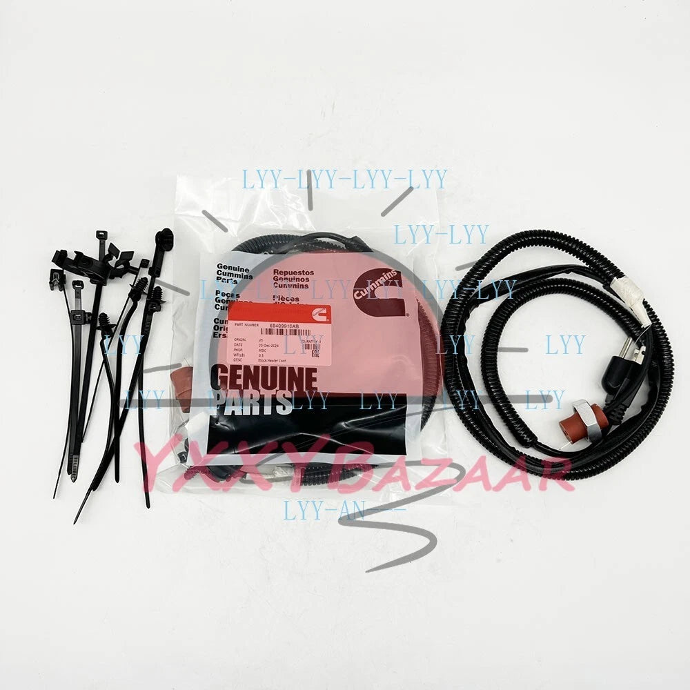 Block Heater Cord Cable Diesel For Cummins Dodge Ram 5.9L 6.7L 2500 3500 6B ISB