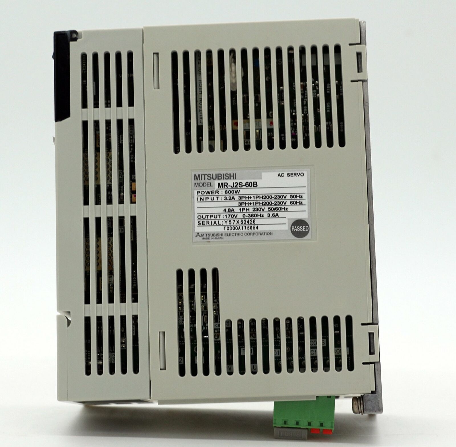 Used Mitsubishi MR-J2S-60B SERVO DRIVER – Testing Good Condition - MITSUBISHI