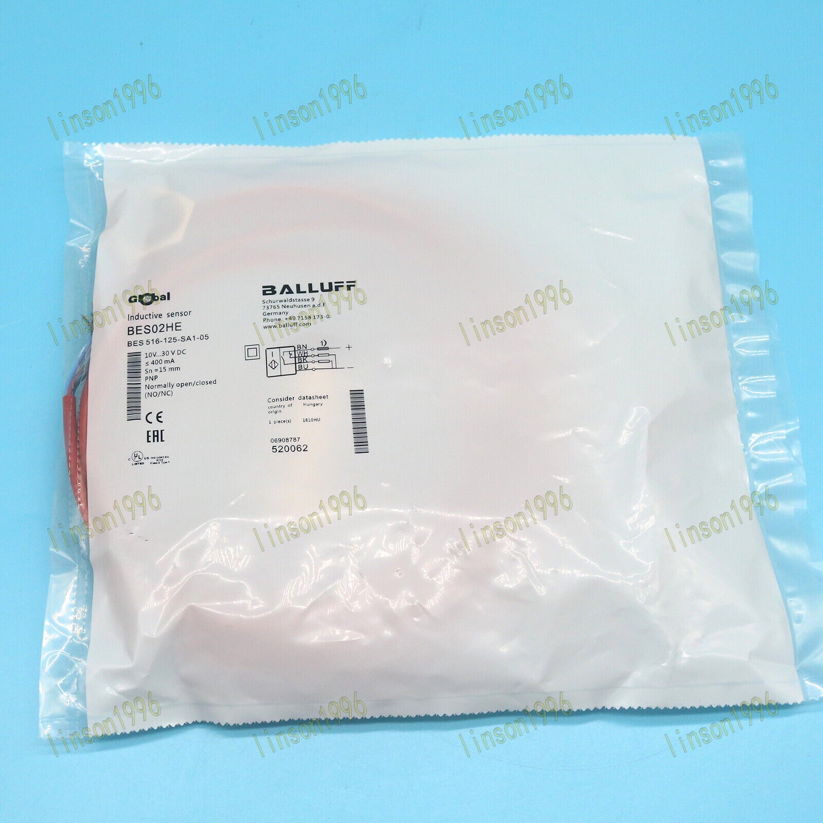 new 1PC  Balluff Proximity Sensor BES 516-125-SA1-05 Fast Delivery Balluff