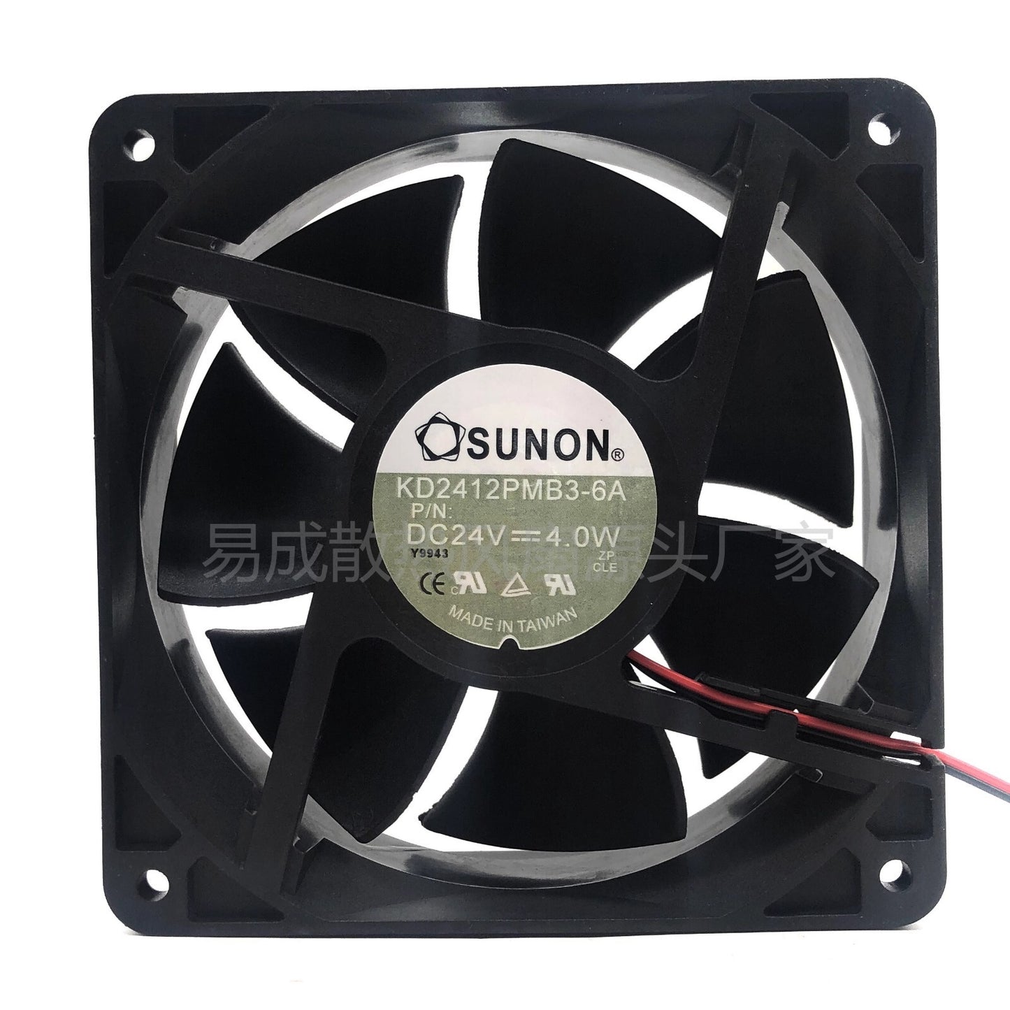 SUNON KD2412PMB3-6A DC24V 4.0W 2-Wire Silent High Airflow Cooling Fan