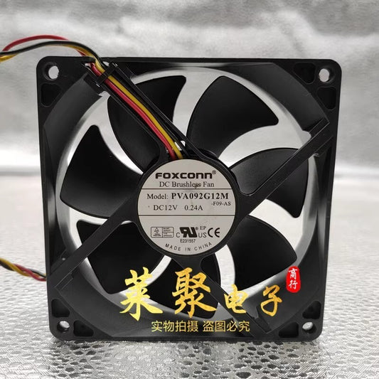FOXCONN VA092G12M 9025 DC12V 0.24A 9CM 3-Wire Cooling Fan