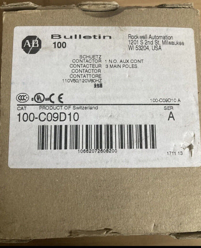 Allen-Bradley 100-C09D10 Contactor 110V/120V - ALLEN-BRADLEY