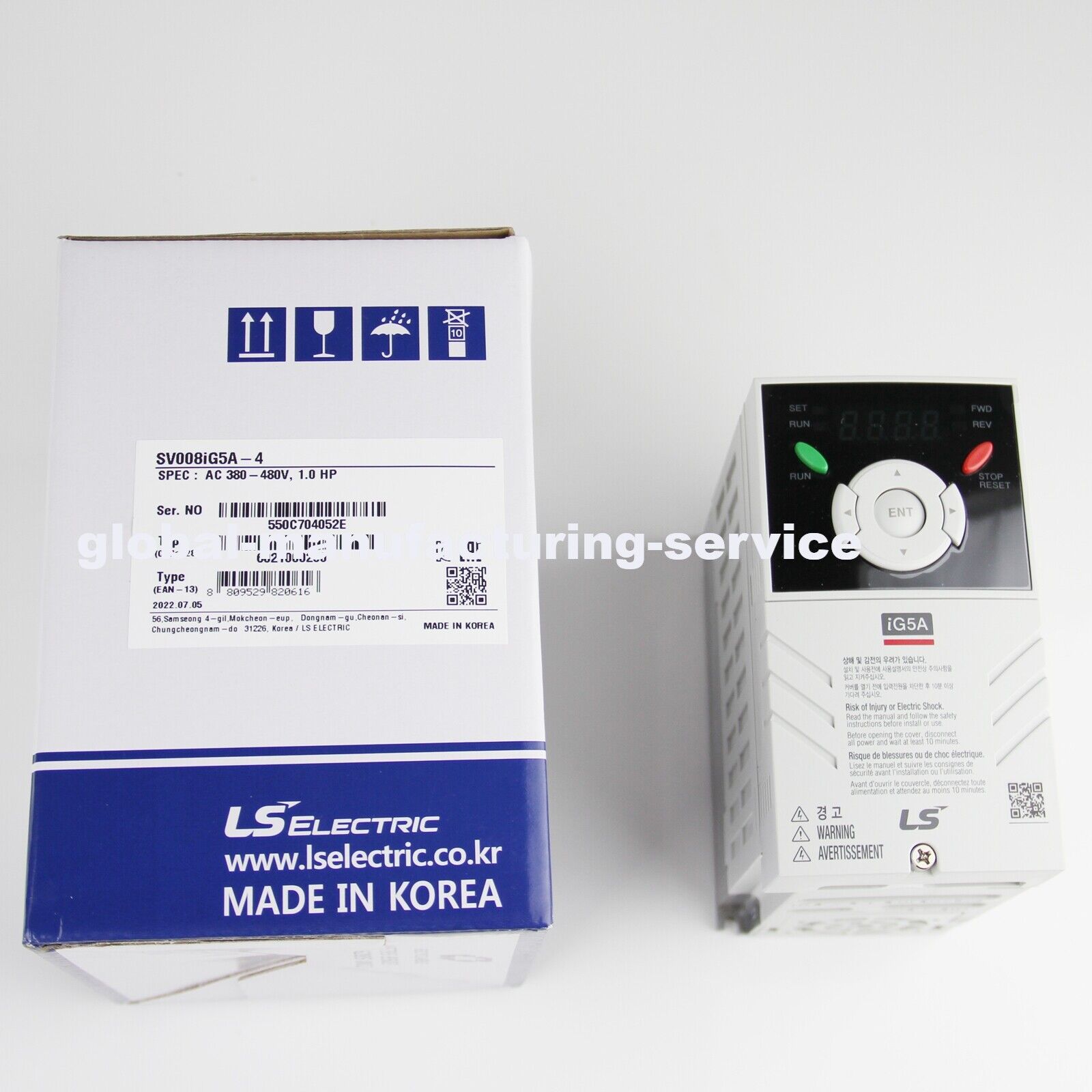New LS Inverter SV008IG5A-4 0.75 KW Inverter with High Efficiency and Wide Voltage Compatibility - LS