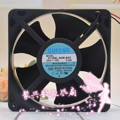 OUFENG 12038 4710NL-05W-B50 DC24V 0.45A 12CM 3-Wire Cooling Fan