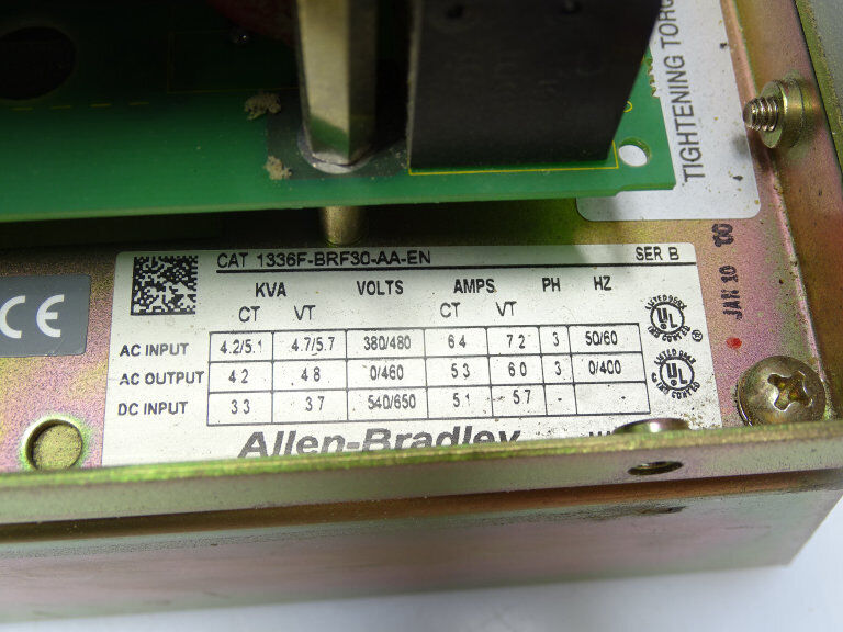 Allen Bradley 1336F-BRF30-AA-EN Series B Drive - High-Efficiency Motor Controller with 30A Output and Built-In Braking System - ALLEN BRADLEY