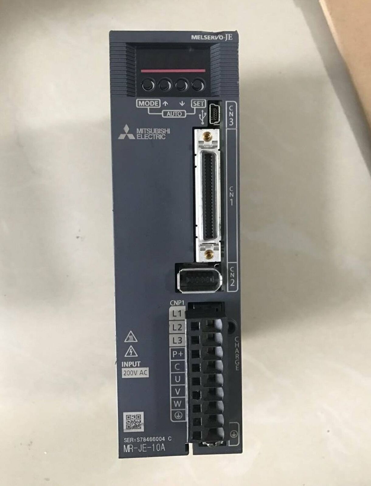 used ONE Mitsubishi Servo Amplifier MR-JE-10A - MITSUBISHI