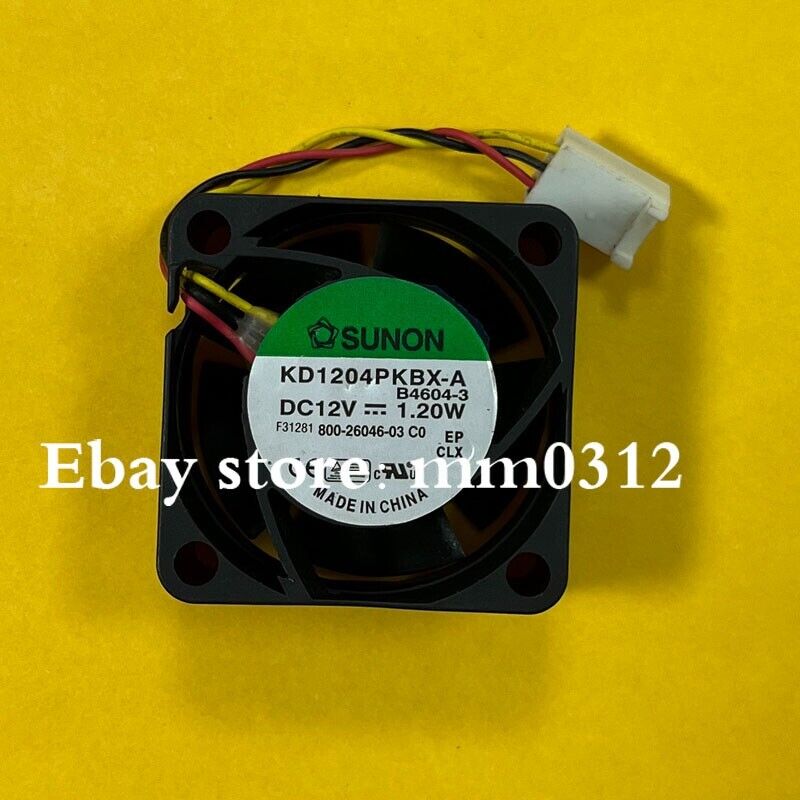 new SUNON KD1204PKBX-A 4020 12V 1.20W 4CM 3-wire double ball cooling fan