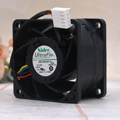 1pcs NIDEC V60E12BS1M3-07 12V 2.39A 6038 6 cm motherboard violence fan 4pin