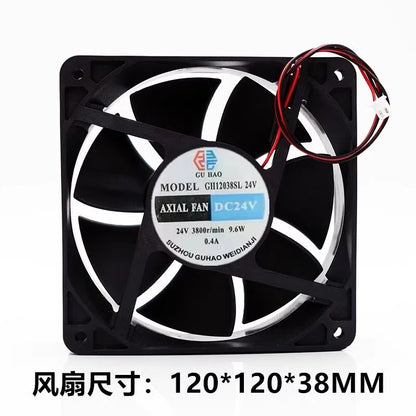 1pcs GH12038SL24V DC24V 9.6W 12038 Large Airflow Inverter Cooling Fan