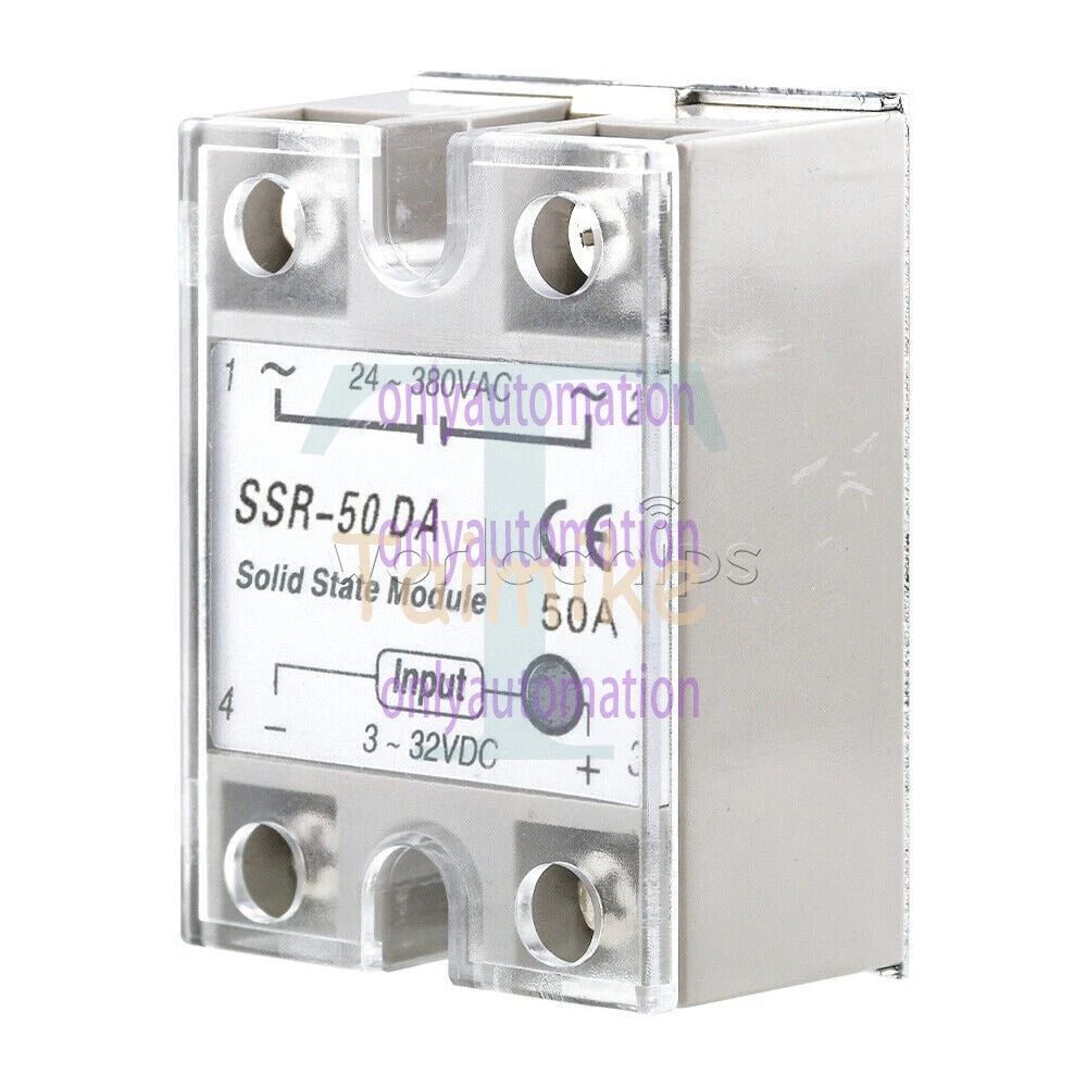 25A/40A/60A SSR-25DA/40DA/60DA Fotek Solid State Relay Module Alloy Heat Sink N!