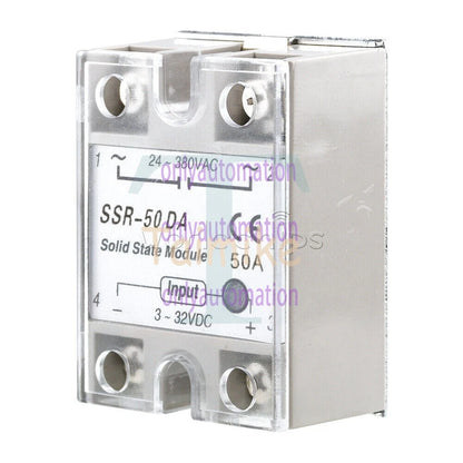 25A/40A/60A SSR-25DA/40DA/60DA Fotek Solid State Relay Module Alloy Heat Sink N!