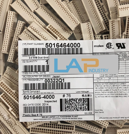 501646-4000 Connector 40P 2.0MM Pitch - 100PCS per Bag - HONEYWELL