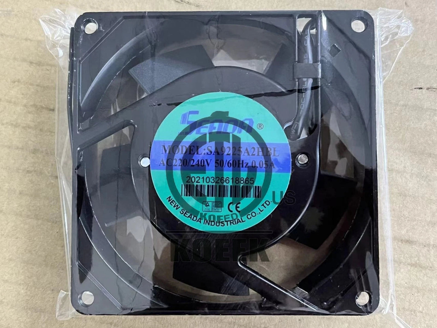 1 PCS SEADA Axial flow Fan SA9225A2 HBL AC 220V 9225 9CM 2 wire