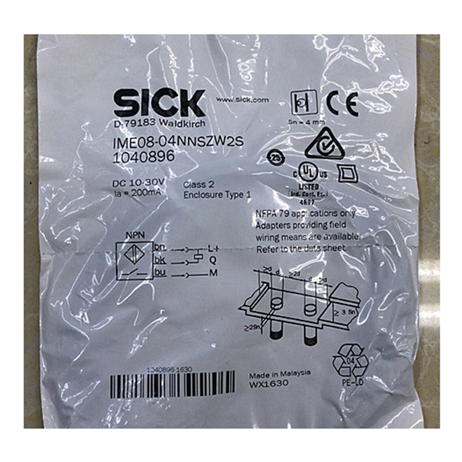 new SICK ONE Photoelectric Switch IME08-04NNSZW2S Spot Stock - SICK