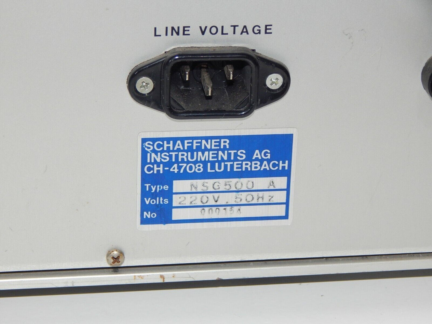 used SCHAFFNER NSG 500A Interference Generator for Automotive Electronics (TESEQ) - SCHAFFNER