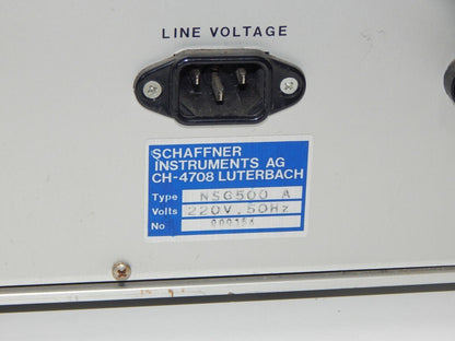 used SCHAFFNER NSG 500A Interference Generator for Automotive Electronics (TESEQ) - SCHAFFNER