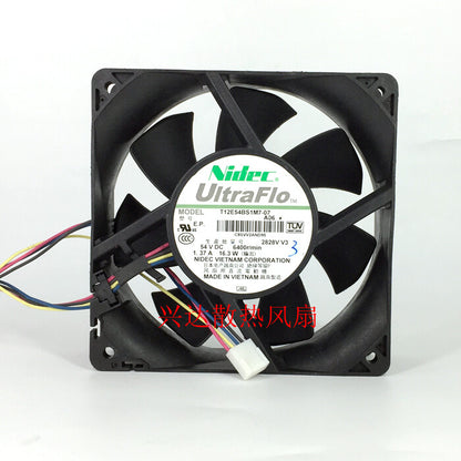 1pcs  NIDEC T12E54BS1M7-07 A06 12CM 12038 54V 1.37A 4-wire fan