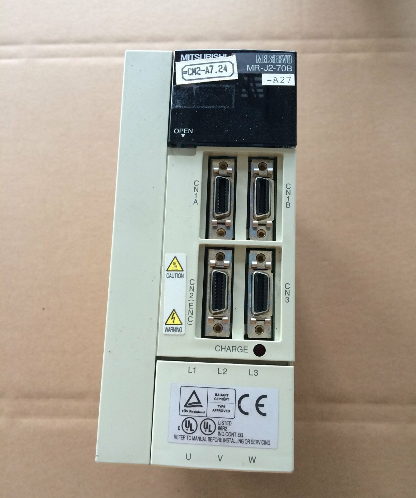 Mitsubishi MR-J2-70B-A27 750W SERVO DRIVE TESTED GOOD CONDITION - MITSUBISHI