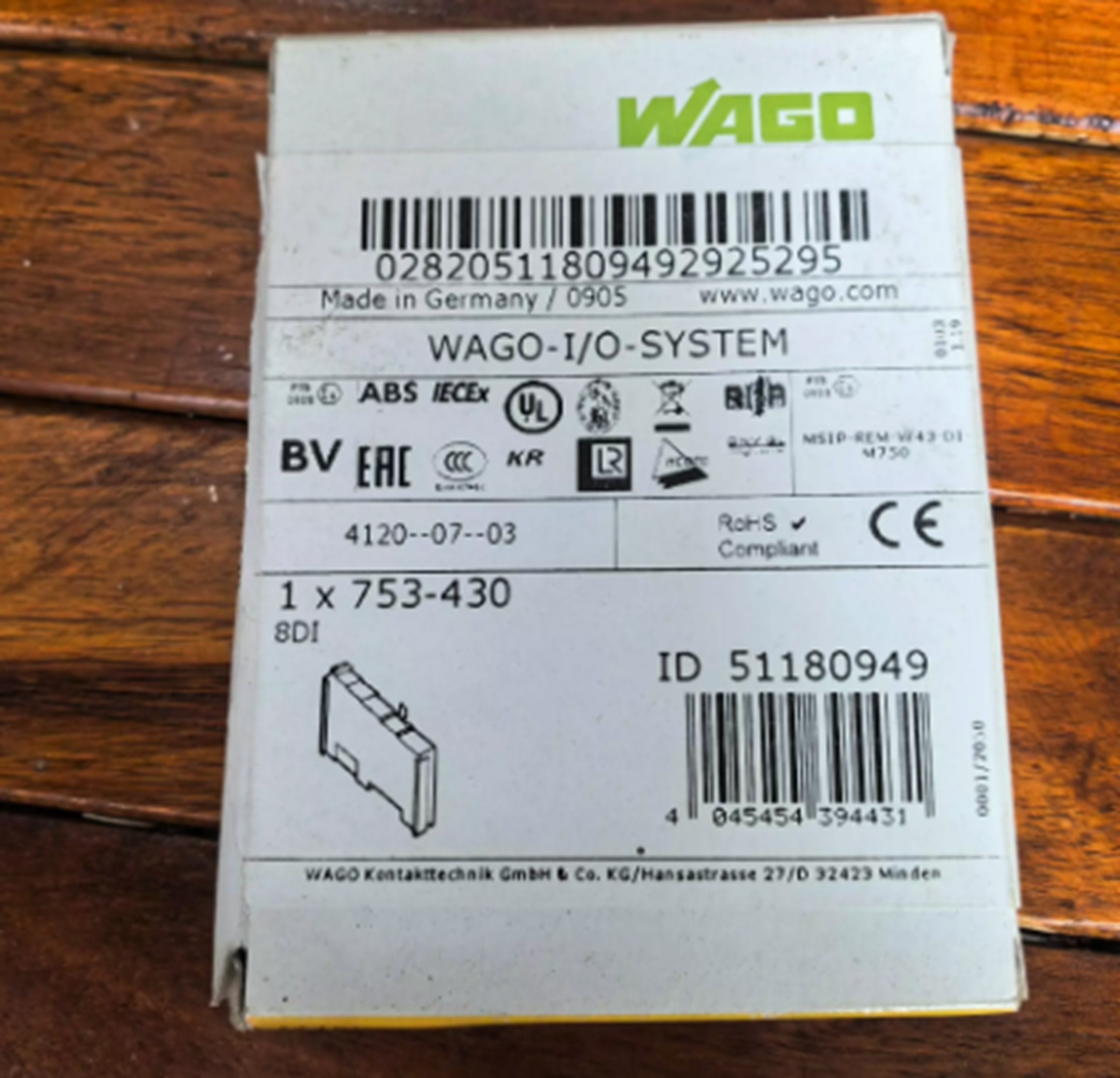 new  Wago 753-430 PLC Digital Input Module Wago