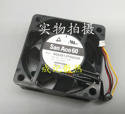 1pcs Sanyo 9GA0612P6G006 12V 0.26A 6cm 4-wire high-end cooling fan