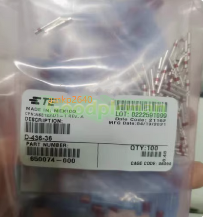 100pcs/pack D-436-36 Plastic-case terminal 650074-000 kw