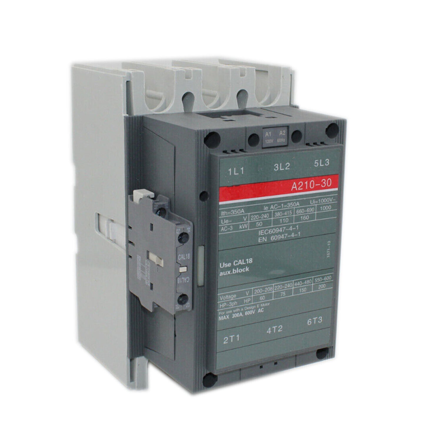 new in Sealed Box ABB A210-30-11 Contactor 110-120V 50Hz 60Hz - ABB