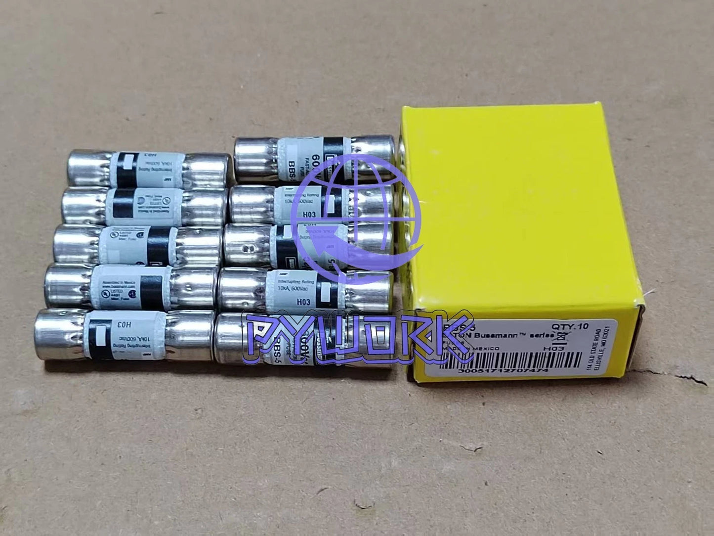 10PCS Bussmann BBS-5 BBS5 ( 5 Amp ) 5A 600Vac Fuses Fast-acting Fuse~