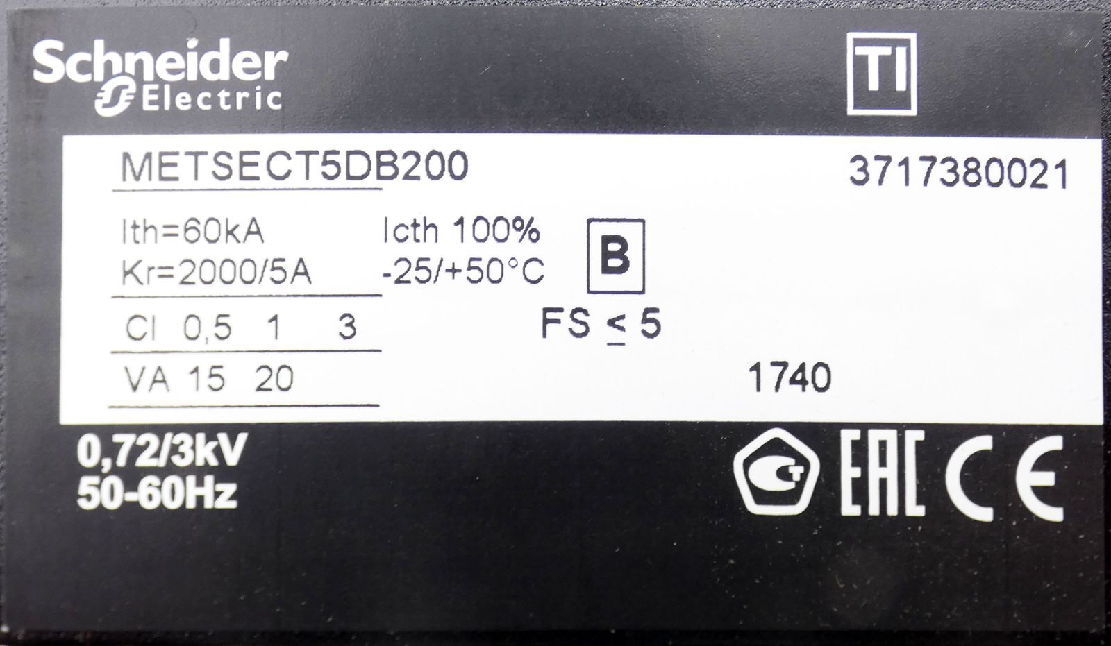 Schneider Electric METSECT5DB200 Stromwandler - unused/OVP - SCHNEIDER ELECTRIC