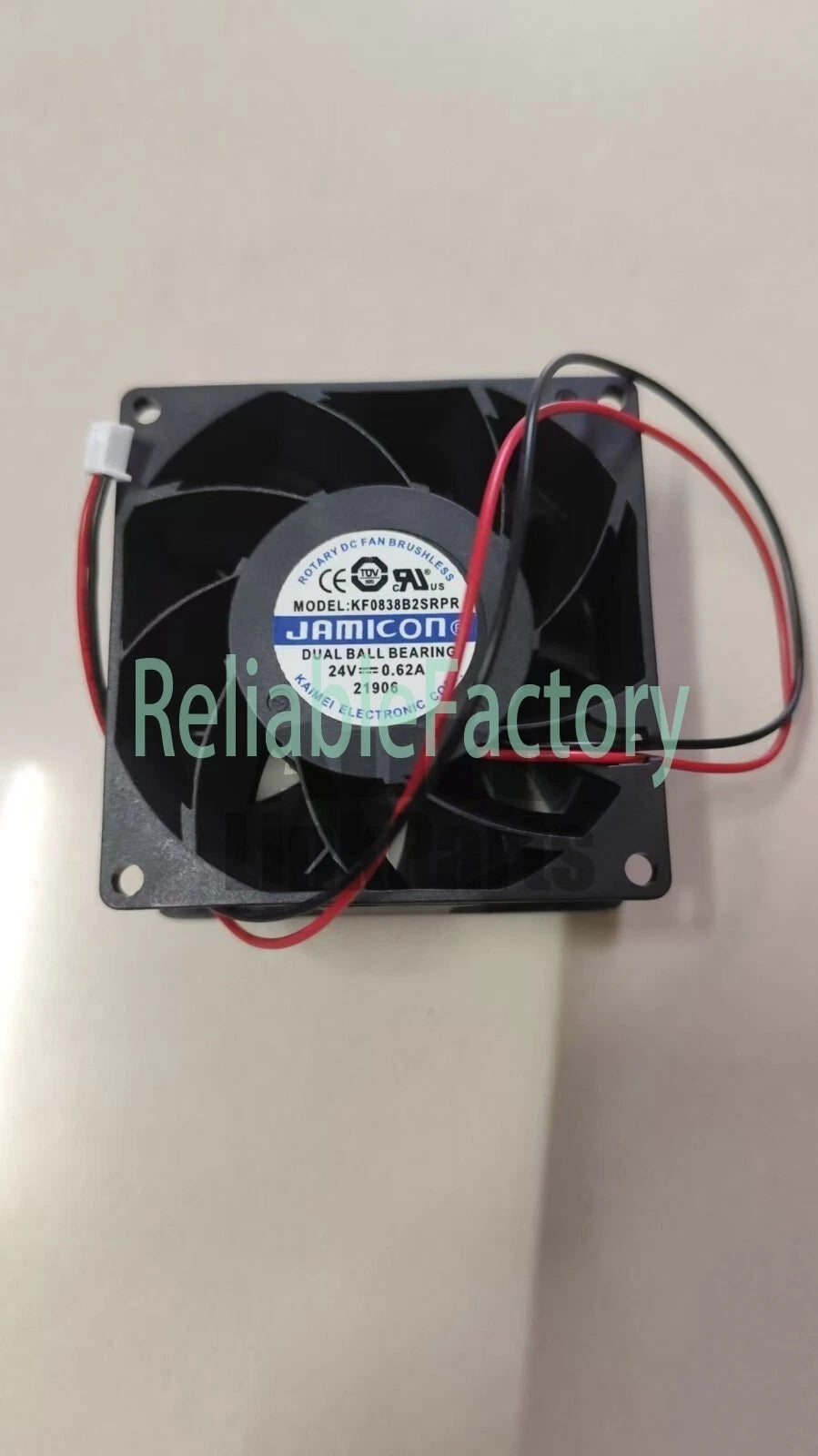 1 PCS JAMICON Fan KF0838B2SRPR DC24V 0.62A 8CM 8038 2 wire cooling fan