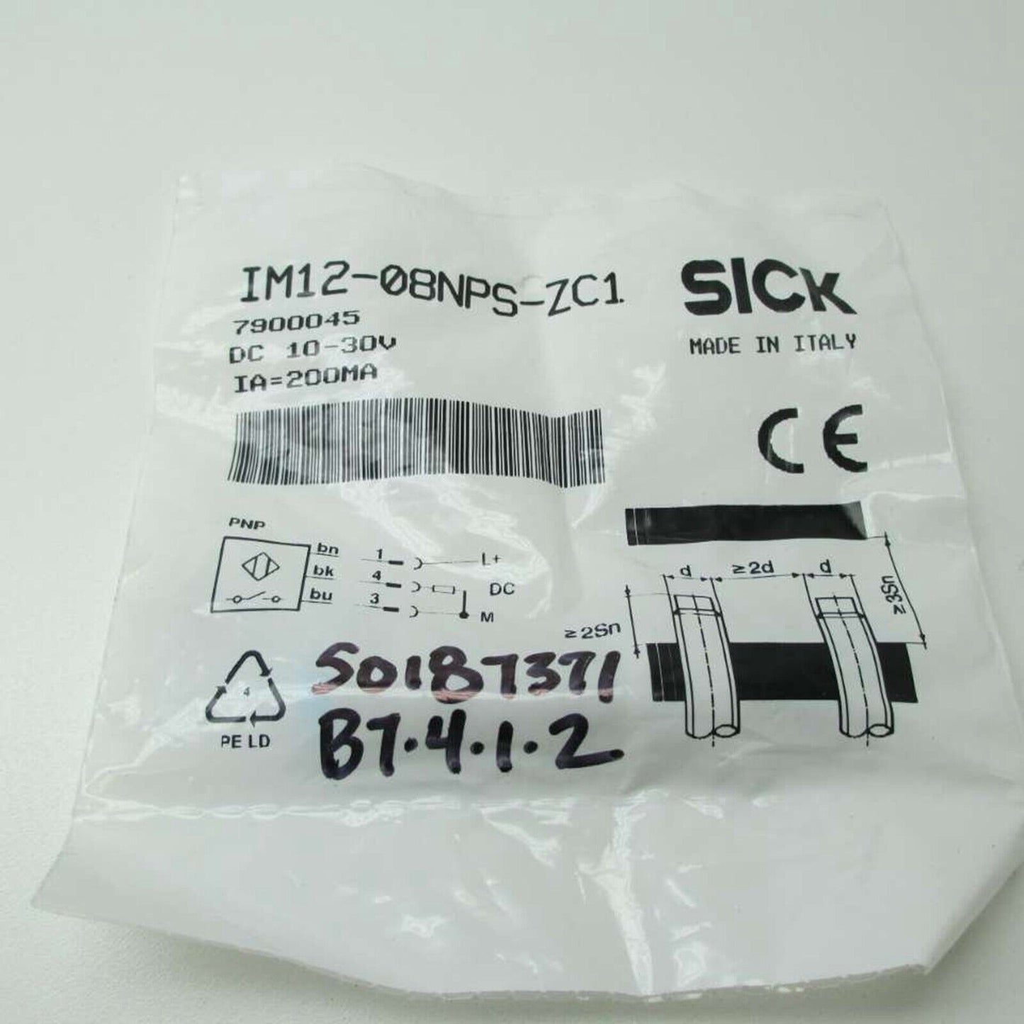SICK IM12-08NPS-ZC1 Proximity Switch Sensor - SICK